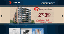 Desktop Screenshot of grupoconcal.com.br