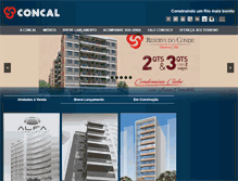 Tablet Screenshot of grupoconcal.com.br